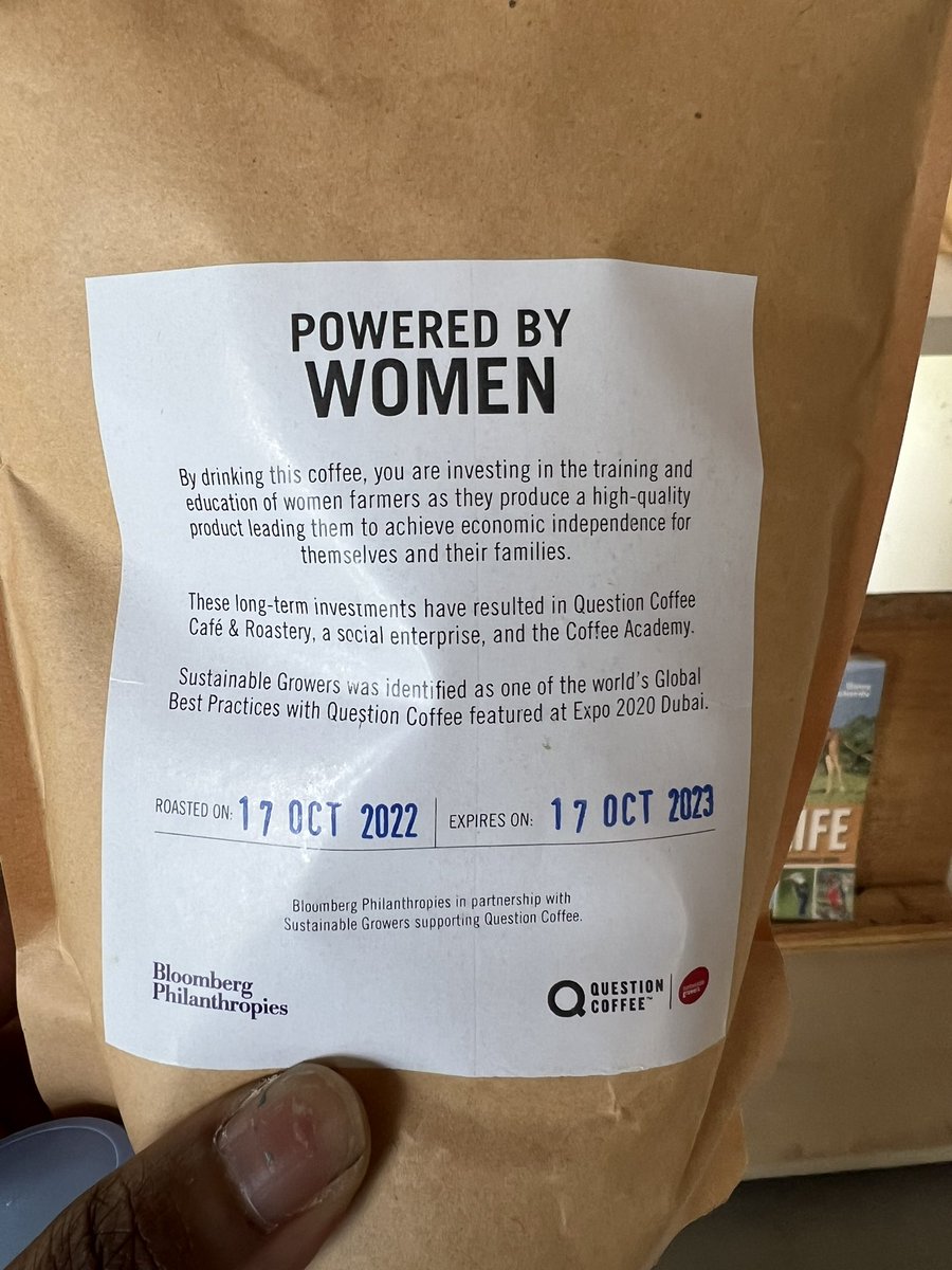 Question Coffee. Made by Rwandese women 🫶🏾🫶🏾