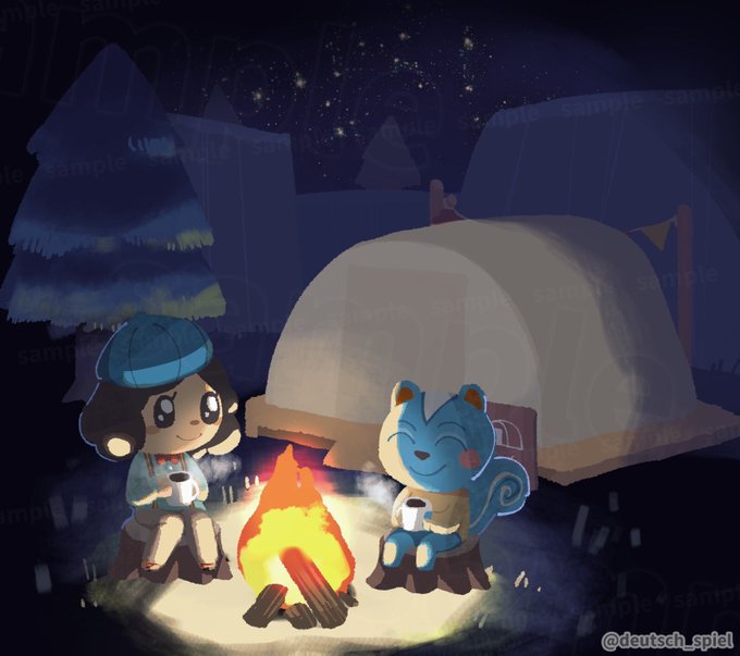 「campfire」 illustration images(Latest)｜5pages