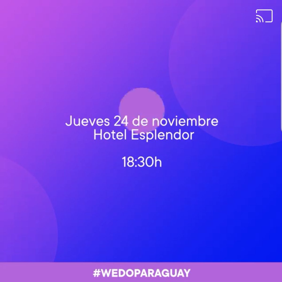 GENParaguay's tweet photo. 💜 Al educar, empoderar, celebrar y apoyar a las mujeres en los negocios e inspirar a las niñas a ser líderes podemos ayudarlas a crear un impacto positivo en sus comunidades y en todo el mundo.
WEDO Paraguay
24 de noviembre 2022
18:30 hs. Hotel Esplendor
#GEW2022 #GEWPY2022 https://t.co/xaVikfSSEV