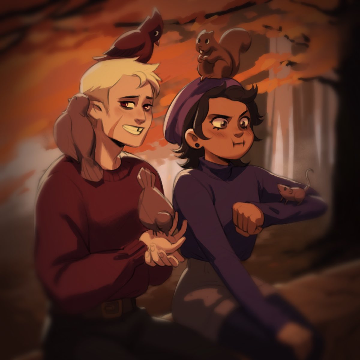 「forest friends! #TheOwlHouse #tohfanart 」|myles🌙のイラスト