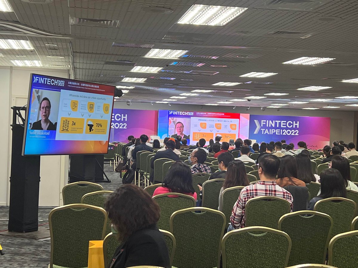 wearehiveonline's tweet photo. Our CEO @SofieBlakstad discusses sustainable digital finance, closing the digital divide, and how digital assets can help the unbanked at #fintechtaipei
See how hiveonline is enabling financial inclusion for smallholder farmers today🐝> https://t.co/o7cUKOJ3Hz
#FinTechNews https://t.co/KtHVEC9wo3