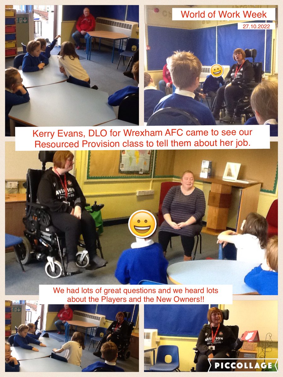 St Anne's Catholic Primary School (@stanneswrexham) on Twitter photo A big thank you to Kerry for coming in to see us yesterday for part of our World of Work Week. It was great to hear everything you do for our local football club and helping a wide range of people from our community! You are amazing! <a href="/OfficialDLOWAFC/">Official Disability Liaison Officer at Wrexham AFC</a> <a href="/Wrexham_AFC/">Wrexham AFC</a> <a href="/wrexham/">Wrexham.com</a> A big thank you to Kerry for coming in to see us yesterday for part of our World of Work Week. It was great to hear everything you do for our local football club and helping a wide range of people from our community! You are amazing! <a href="/OfficialDLOWAFC/">Official Disability Liaison Officer at Wrexham AFC</a> <a href="/Wrexham_AFC/">Wrexham AFC</a> <a href="/wrexham/">Wrexham.com</a>