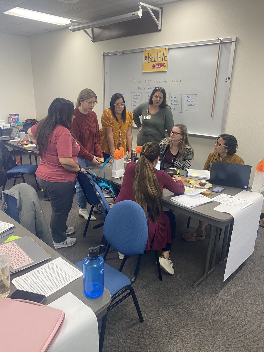 AndreinaRussell's tweet photo. @PISDLOTE leaders spends a day reconnecting and reflecting on what it means to be a campus leader in 2022. What are the challenges today and what beliefs and practices should exist in the classroom if we want to teach for proficiency and reach all students? https://t.co/GZSLnbdTia