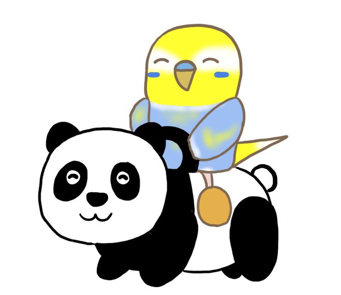 パンダの乗り物のtwitterイラスト検索結果