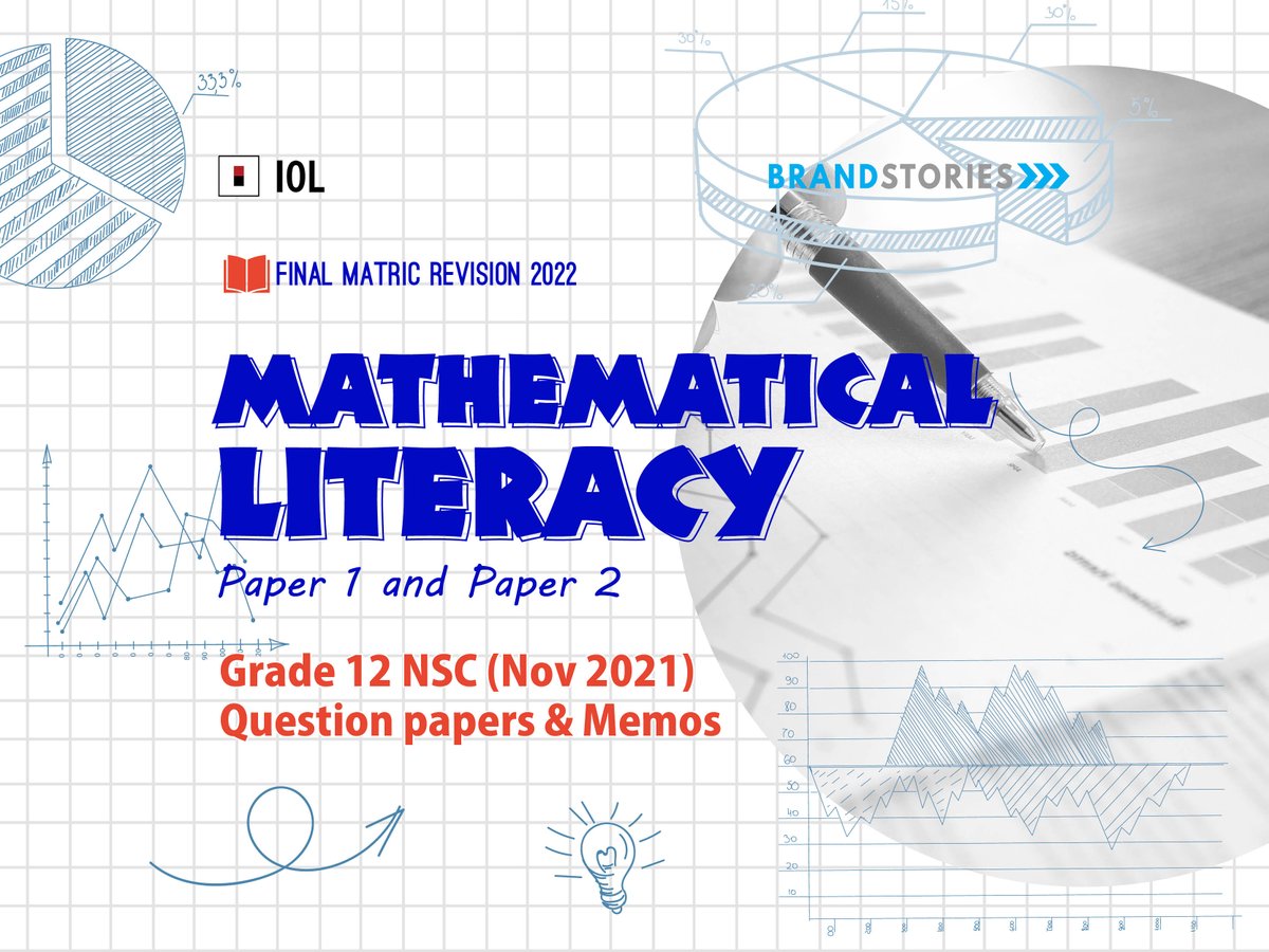 IOL's tweet photo. Matric learners! 
Just in time for final maths literacy revision, IOL’s Final Matric Revision edition 1 contains the NSC Grade 12 2021 question paper, addendum and memo for both Paper 1 and Paper 2. https://t.co/ZkzbBT0fpr 
https://t.co/cRmOpPYtUY

#Matric2022 #mathsliteracy https://t.co/tXU8wGhk8V