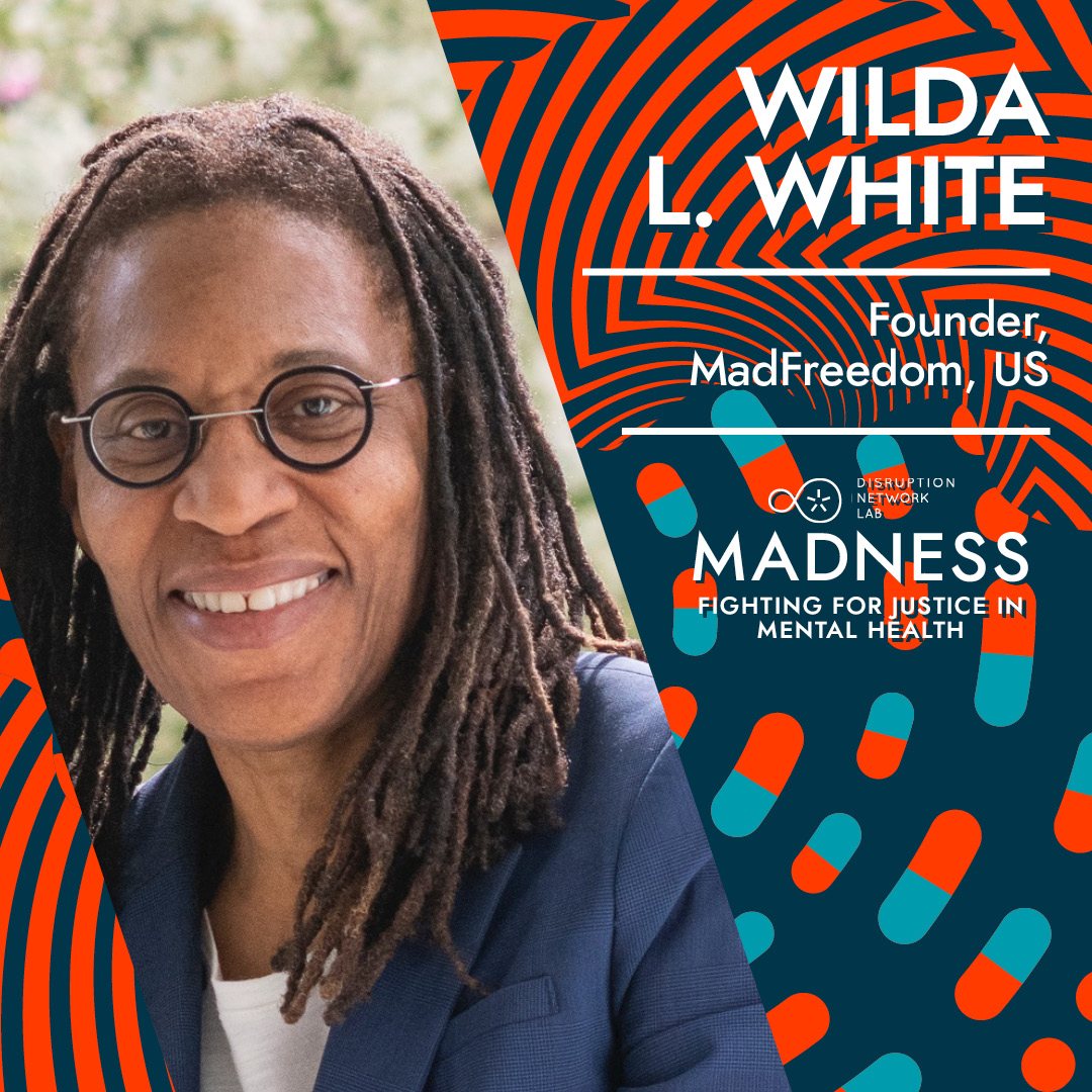 .<a href="/wildalwhite/">Wilda L. White</a> aspires to social justice. She is an activist, psychiatric survivor, &amp; founder of <a href="/MadFreedomNow/">MadFreedom</a> to address solutions to power discrimination based on mental state. She will be with us for #MADNESS conference, Nov. 25-27 #Berlin &amp; Streaming: bit.ly/DNL28.