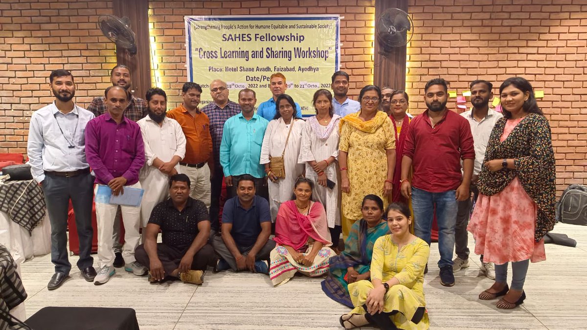 sathi_up's tweet photo. #SAHES_Fellow
#sathiup
SAHES Fellows shared their learnings and experiences on equity, equality, and democratic rights so that they can lighten the path for others and discuss the way forward to learn the best. https://t.co/ZgOpHGgtH1