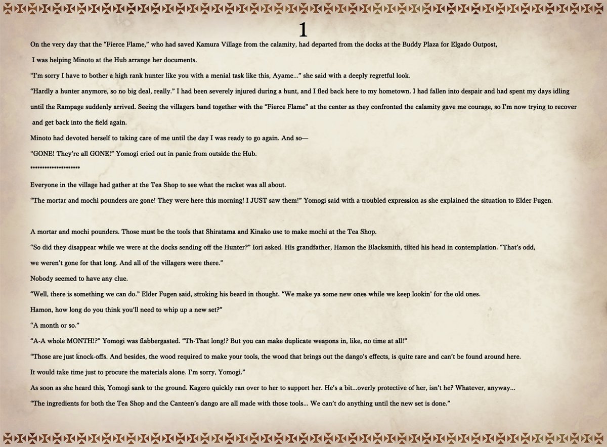 Monster Hunter on Twitter "📖 Sunbreak Stories Vol.6 Detective