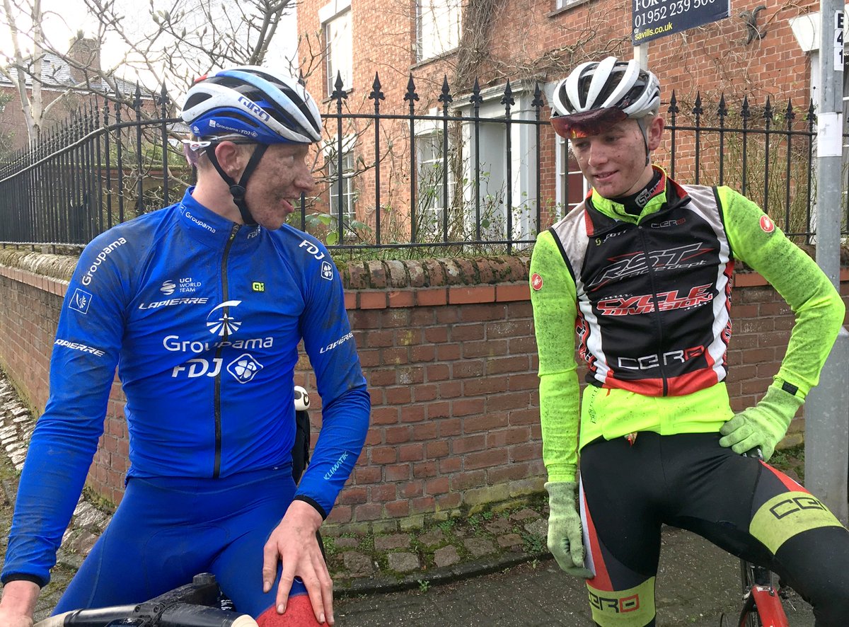 Flashback to when Lewis Askey was at the Cycle Division shop ride in February. Lewis began his WorldTour journey in 2022 and he's already extending his contract until 2025. #youngstars Read more on the shops Facebook page facebook.com/CycleDivision/
