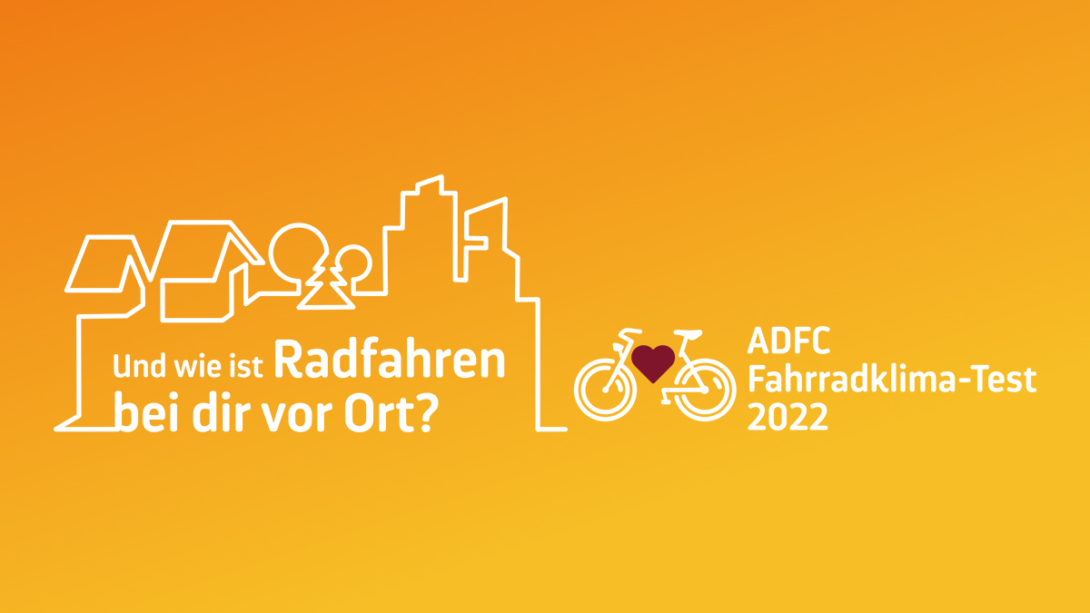 Bis zum 30.11. könnt ihr am Fahrradklima-Test teilnehmen und eurer Kommune Feedback geben, wie gut man am Wohnort das Fahrrad nutzen kann. Je mehr mitmachen, desto aussagefähiger sind die Ergebnisse. Hier gehts zum Test fahrradklima-test.adfc.de. Anschließend bitte den Link teilen!