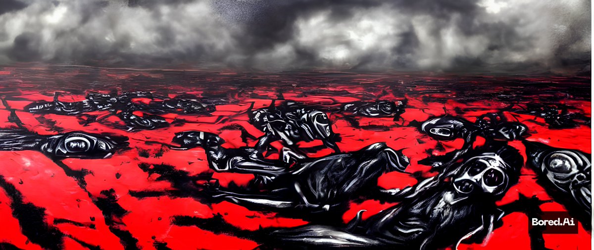 thealienlovers's tweet photo. * Haunting Dystopian Nightmare Part 2 *

👨🏼‍🎨Credits: @tobylam, Club Leader in @officialboredAi, Digital Artist, Creative Prompt Engineer.

#VeryDark #AiArt nightmarish concept ideas https://t.co/0odD0OoyCR