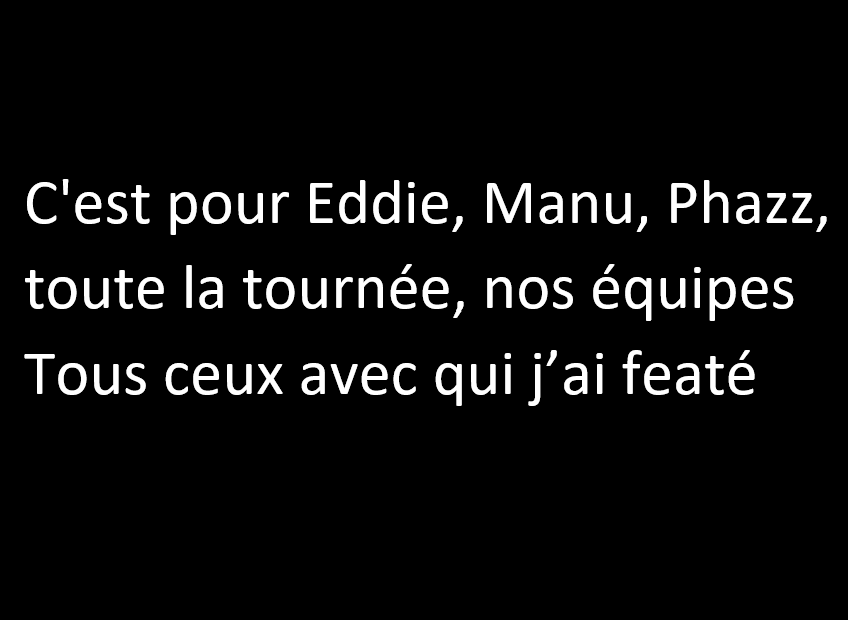 Philezoophe's tweet photo. "C'est pour [...] tous ceux avec qui j'ai featé"
On a gagné, Orelsan
#CivilisationPerdue #orelsan #CivilisationEditionUltime https://t.co/BZm4b9cNy9