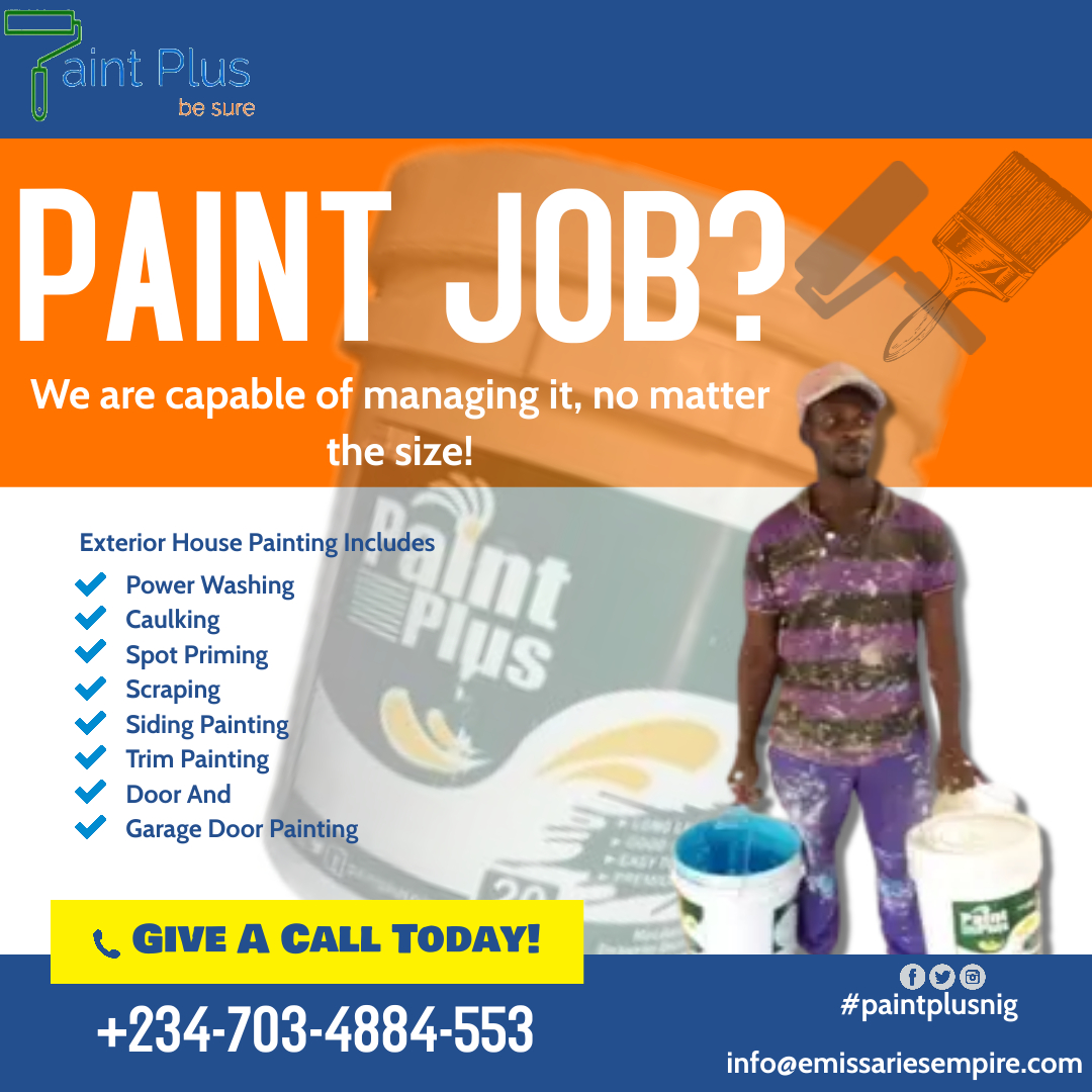 paintplusnig's tweet image. Thank God it&apos;s Friday, We are #Paintplus. We put our money, where our mouth is. We are capable of handling all types of paint projects. Give us a call today.