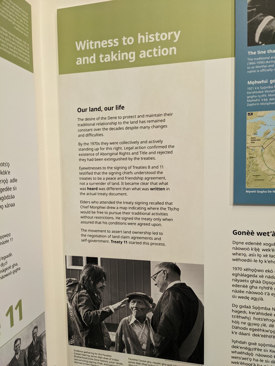 Sounds similar to what I've read about the Treaty of Waitangi, which shouldn't be surprising, since it was the same colonizers. Treaty 11 was 1921-1922, Wikipedia tells me.