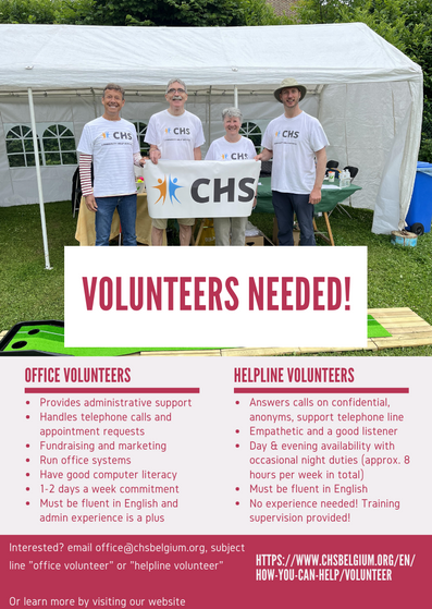 We are looking for volunteers for our office and our Helpline! See details below!