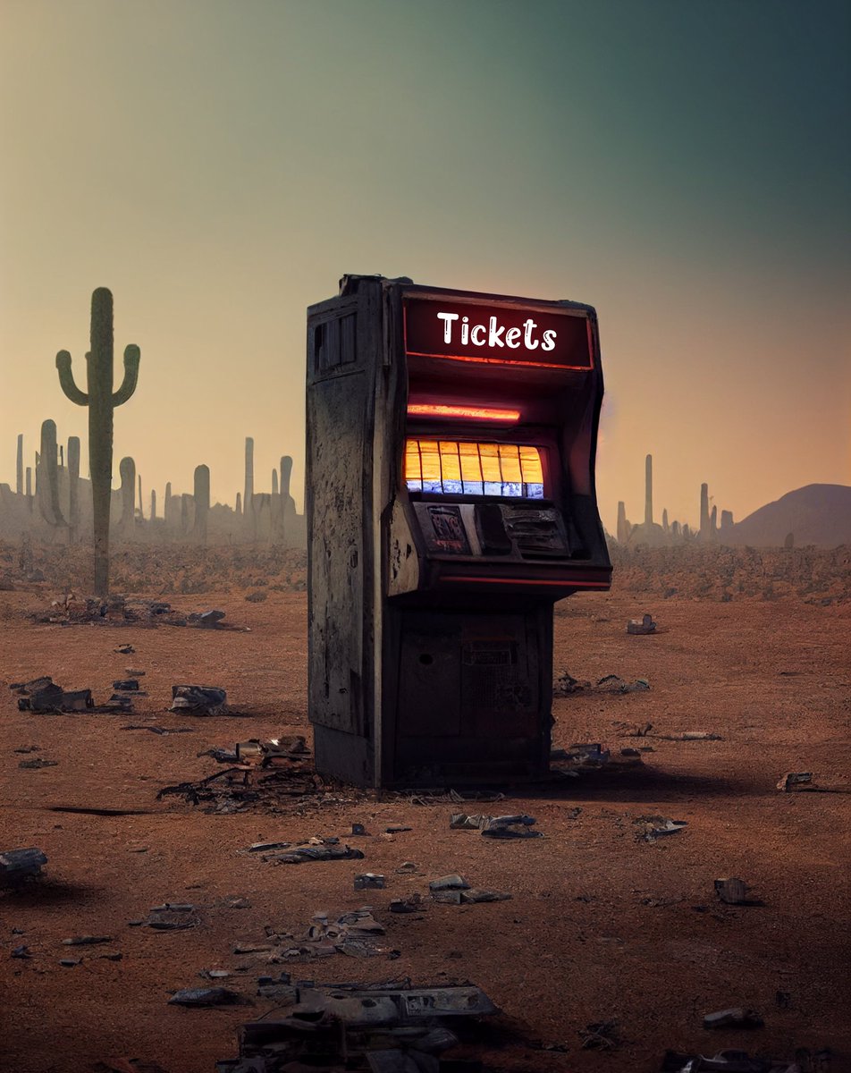 TICKET MACHINE FACT: 📜

This machine will run until 100 tickets have really been inserted,. at that point, it will shut off and cannot be turned back on.

Are you ready?🥷

Any interaction with this Tweet will be considered to win a ticket🎟️. Keep your DMs open 👀

#CNFT #NFTs