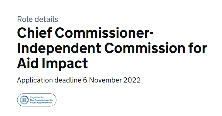 I remember when <a href="/AndrewmitchMP/">Andrew Mitchell</a> created <a href="/icai_uk/">ICAI</a>  - arguably needed even more now so hope you'll consider applying to lead it - …for-public-appointment.service.gov.uk/roles/5106?bac…