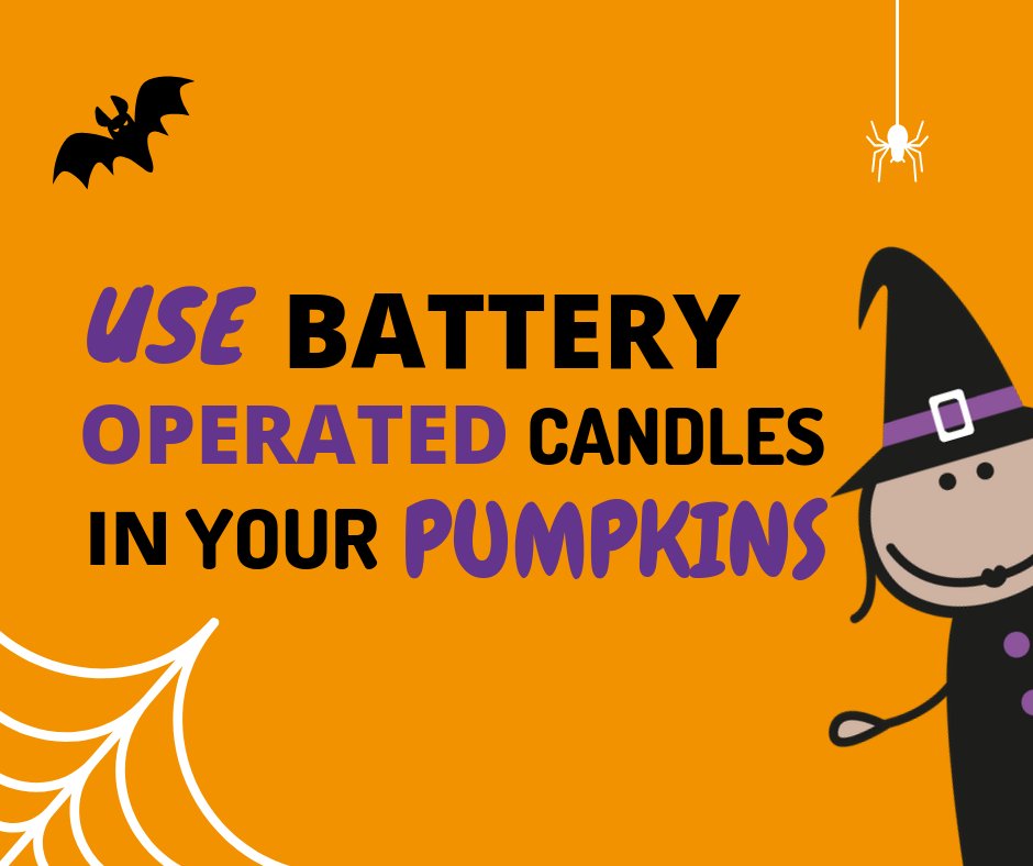 kentfirerescue's tweet photo. Looking for fun ways to celebrate #Halloween safely this year? 

Top tip from us if you're carving and displaying a pumpkin - we advise using battery operated candles. They're safer, and won't blow out 🎃 https://t.co/nUIJdxWnHf