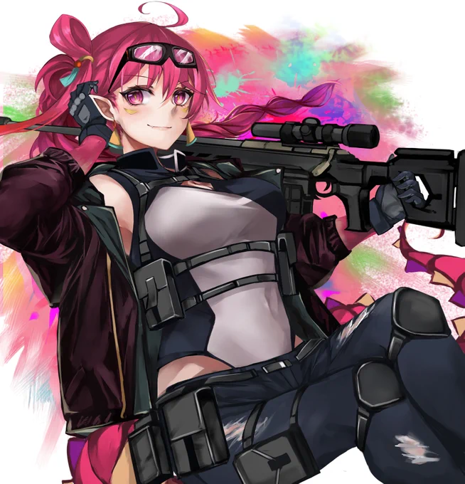 skebより Vtuberの神獣 にこ様を描かせていただきました。skebのリクエストありがとうございました! 