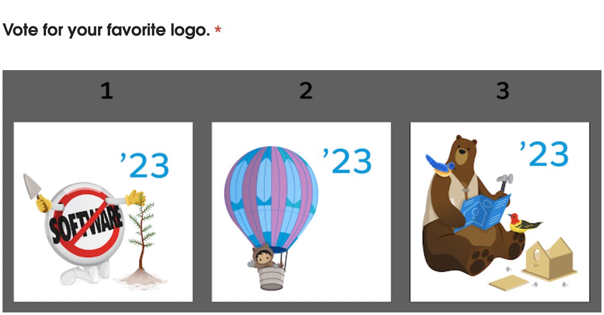SalesforcePhil's tweet photo. @CherFeldman Tip 4: Don't forget to vote your favourite Spring '23 Release logo!
You've got till EOP today (US zone??)
https://t.co/sBuD2LtMml
#teamsaasy #teamcodey #teamastro https://t.co/TdnLmY7afS