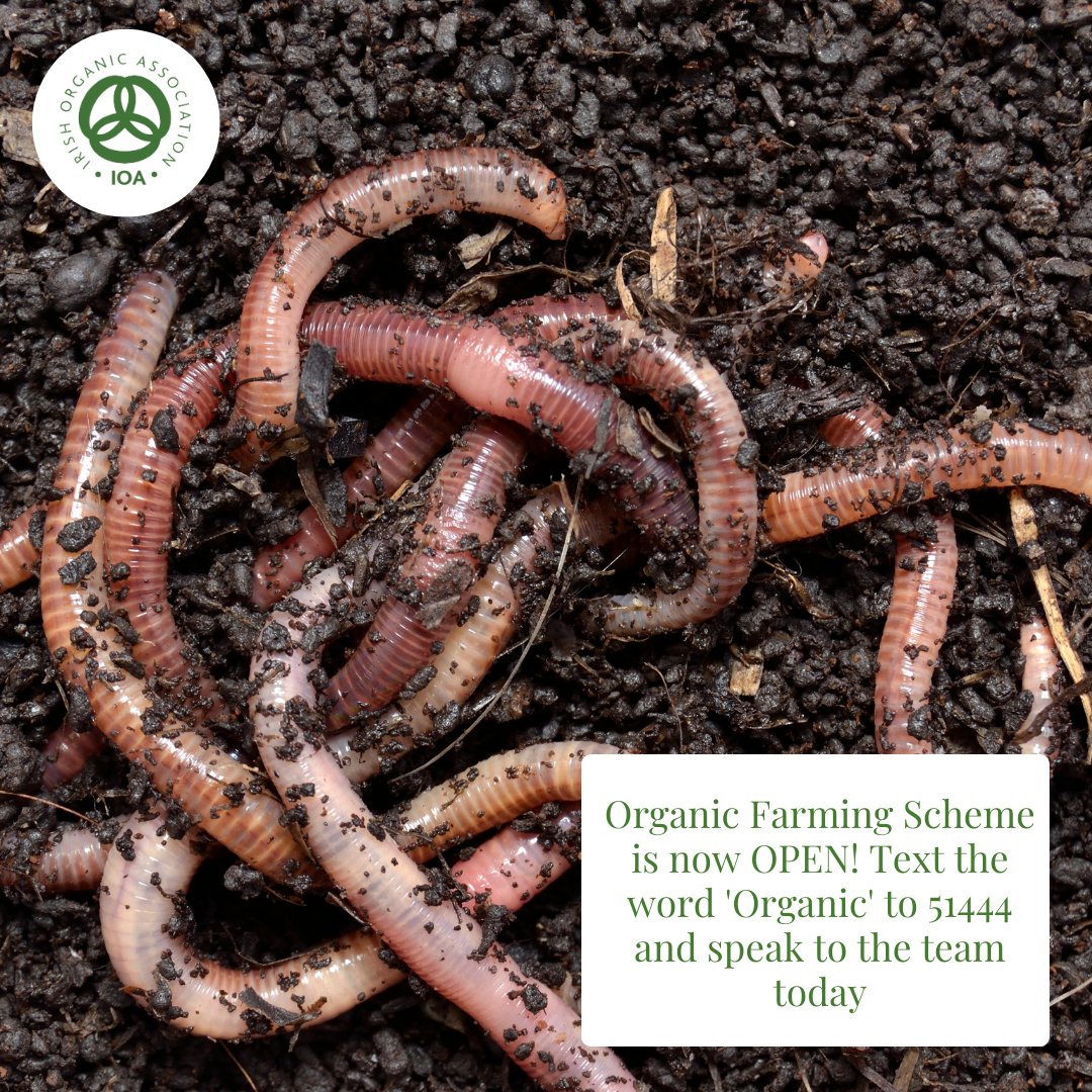 For more information on the Organic Farming Scheme contact us on 51444 with your name, email, county and the word ORGANIC. Join the Irish Organic Association today! #demandorganic #organic4everyone #organicmatters