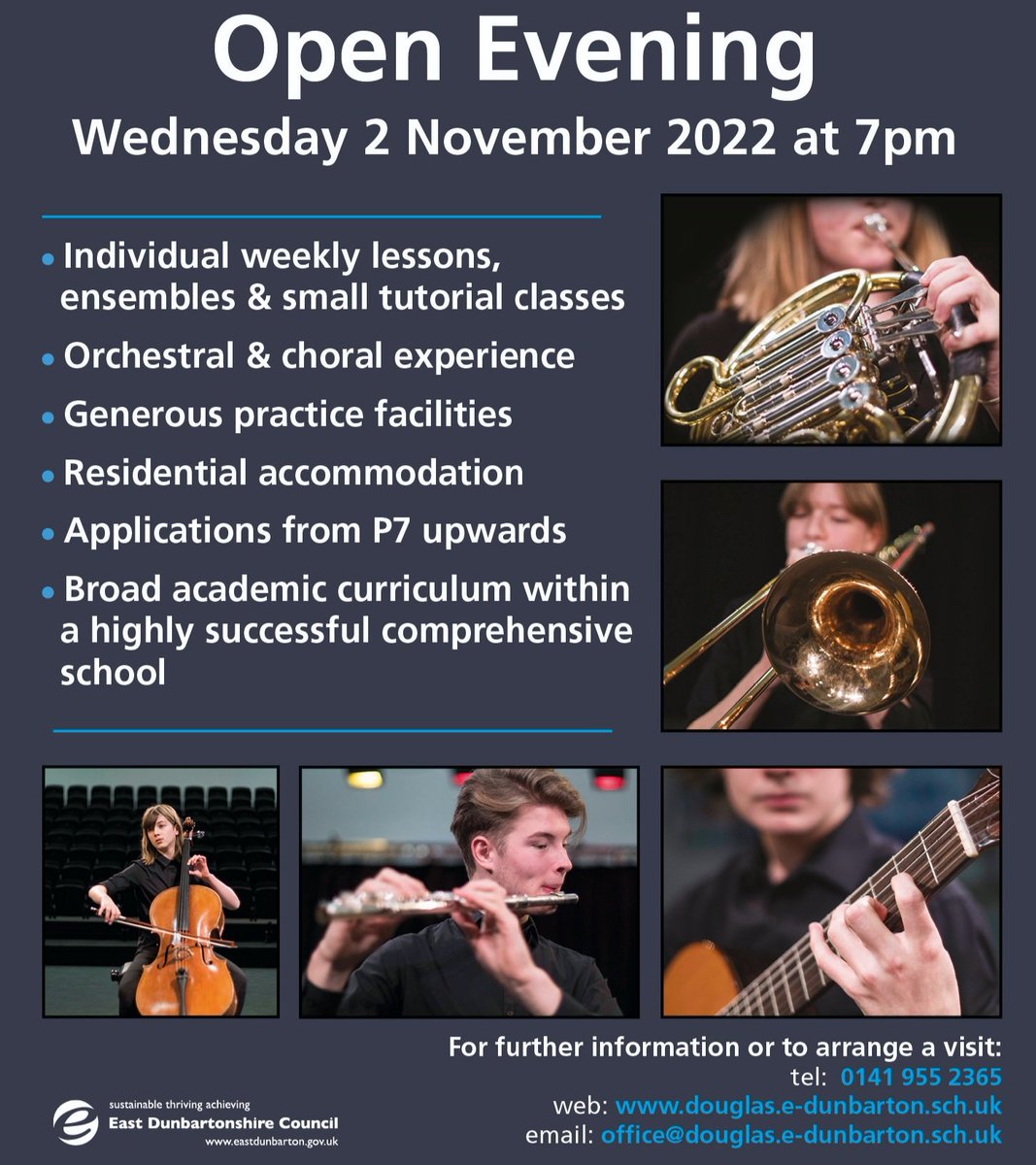 DAMusicSchool (@damusicschool) on Twitter photo Our Open Evening is fast approaching. Do come along and find out what we have to offer you as a young musician! All places are fully funded with no cost to students <a href="/DouglasAcad/">Douglas Academy</a> <a href="/EDCouncil/">East Dun Council</a> <a href="/SIMTN2/">SIMTN</a> <a href="/HIT_Scotland/">HIT Scotland</a> Our Open Evening is fast approaching. Do come along and find out what we have to offer you as a young musician! All places are fully funded with no cost to students <a href="/DouglasAcad/">Douglas Academy</a> <a href="/EDCouncil/">East Dun Council</a> <a href="/SIMTN2/">SIMTN</a> <a href="/HIT_Scotland/">HIT Scotland</a>
