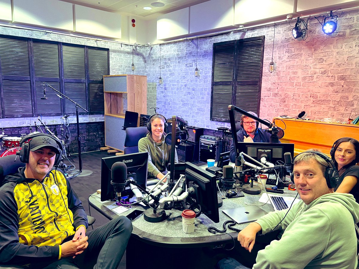 SamanthaQuek's tweet photo. Oh how the tables have turned... 

My good mate and #QuestionofSport TV host @PaddyMcGuinness joined us on the latest #QoSPod episode ⚽📻
 
We talk about:
Sports car racing 🏎
His beloved @OfficialBWFC 
AND 
Bull testicles...Don't ask, just listen 🙈
 
https://t.co/t0Q7J938n2 https://t.co/zsA6FjYVgi