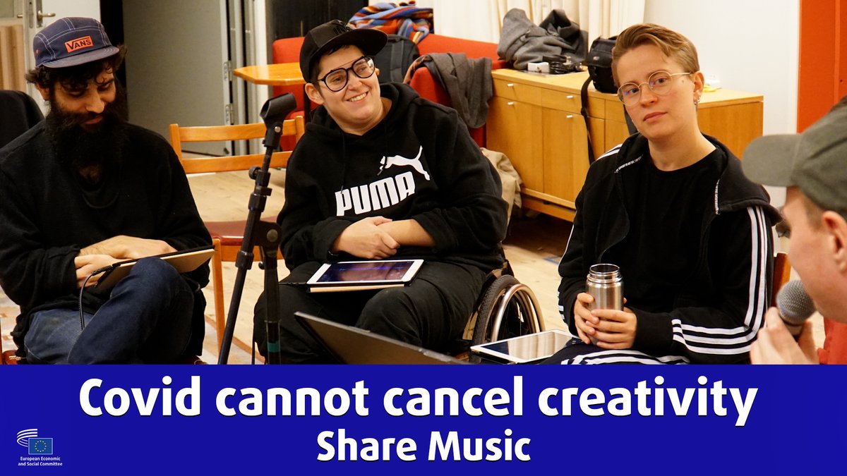 Civil Society Organisations' Group of the EESC (@csogroupeesc) on Twitter photo ❓How has <a href="/sharemusicswed/">ShareMusic & Performing Arts</a> adapted to the restrictive measures during the pandemic?
The producer Jan Hansen told us how the 🇸🇪 association continued its work on artistic development and inclusion through the use of digital tools.
Watch📺europa.eu/!k7WtqR
#EESCArtsCulture ❓How has <a href="/sharemusicswed/">ShareMusic & Performing Arts</a> adapted to the restrictive measures during the pandemic?
The producer Jan Hansen told us how the 🇸🇪 association continued its work on artistic development and inclusion through the use of digital tools.
Watch📺europa.eu/!k7WtqR
#EESCArtsCulture