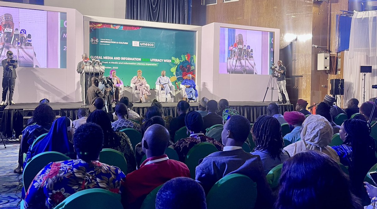 Happening Now: Closing Session of @UNESCO #GlobalMILWeek2022 and of the Adoption of the Abuja Declar...