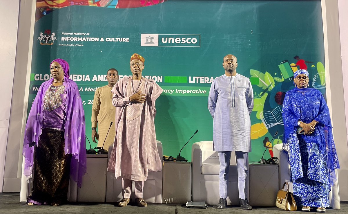 Happening Now: Closing Session of @UNESCO #GlobalMILWeek2022 and of the Adoption of the Abuja Declar...