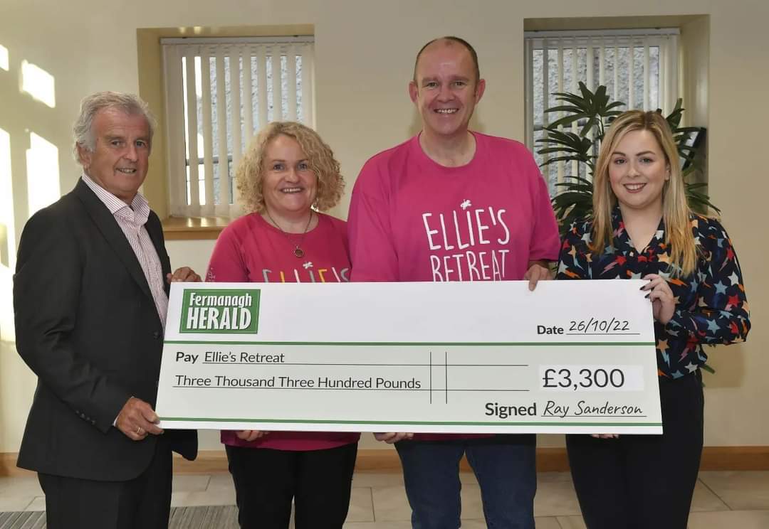Ferm_Herald's tweet photo. We were delighted to present @EllieH_ABC with a cheque for £3,300 this morning.
The sum was raised at our recent business awards where attendees gave generously to this very special local charity. #ElliesRetreat #FHBA22 https://t.co/sD0JSKaA7B