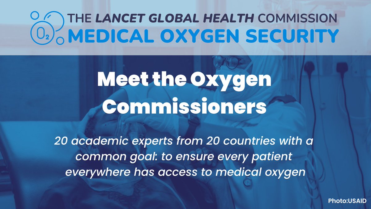 📢Meet the #Oxygen Commissioners!

They have a common goal: to ensure EVERYONE, EVERYWHERE has access to this essential medicine

Read more about @LancetGH Commission on Medical O2 Security & the Commissioners ➡️ bit.ly/3su9Qy1

#EveryBreathCounts #InvestInOxygen @MakSPH