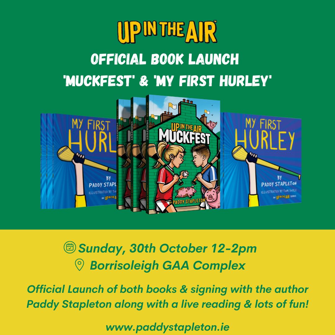 colmhuirecoed's tweet photo. Best of luck to @colmhuirecoed teacher and colleague Paddy Stapleton with the official launch of his two new books this Sunday in @Borris_GAA complex #muckfest #myfirsthurley #upintheair
@TipperaryETB @TipperaryLive @TippFM @ThurlesHour @NenaghGuardian @thurles_ie https://t.co/H76yDHoKpM