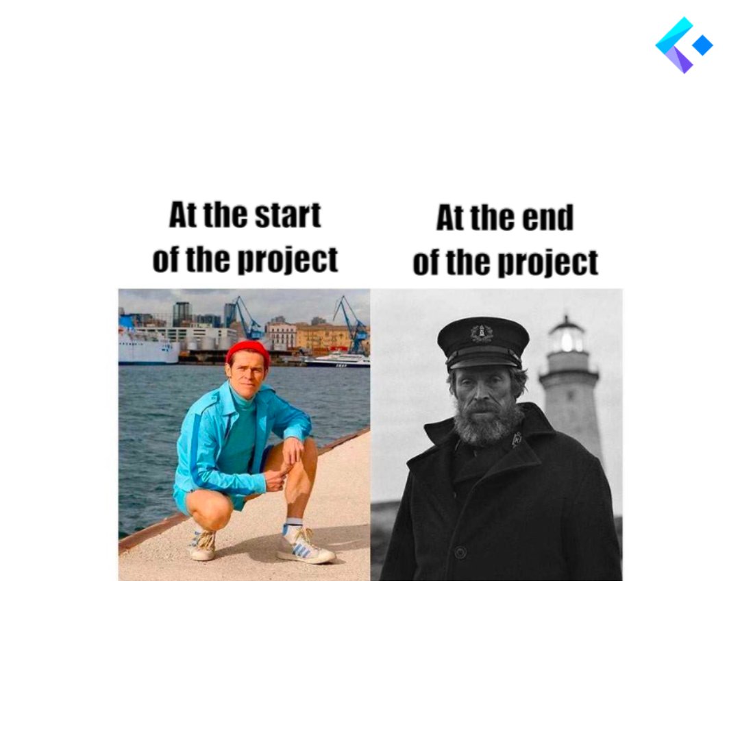 Keypupio's tweet photo. Start of project vs. end of project 😶
#design #agile #product #scrum #productmanagement #adaptmethodology #leadership #productdevelopment#scrum #scrummaster #agilecoach #scrumguide #developmentintelligence #Keypupio https://t.co/ImaK4Ckpjt