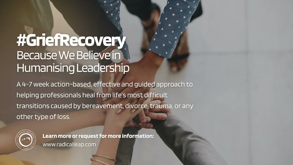 RadicalLeapGrp's tweet photo. Founders &amp; CEOs want to lead competitive &amp; impactful businesses. To do so effectively, leaders need to be equipped, supported &amp; cared for where they serve. Our HUMANISING LEADERSHIP programs support leaders experiencing midlife, overwhelm and grief.  |  https://t.co/n6VNyabKVI https://t.co/6UmHgAD8UI
