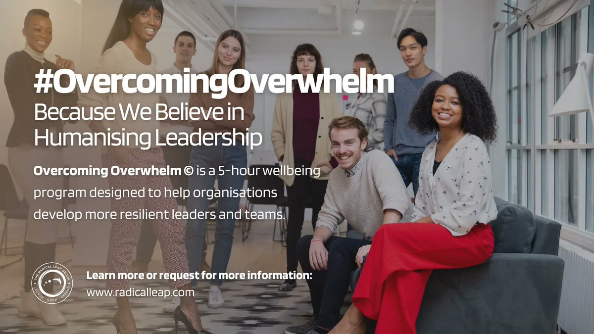 RadicalLeapGrp's tweet photo. Founders &amp; CEOs want to lead competitive &amp; impactful businesses. To do so effectively, leaders need to be equipped, supported &amp; cared for where they serve. Our HUMANISING LEADERSHIP programs support leaders experiencing midlife, overwhelm and grief.  |  https://t.co/n6VNyabKVI https://t.co/6UmHgAD8UI