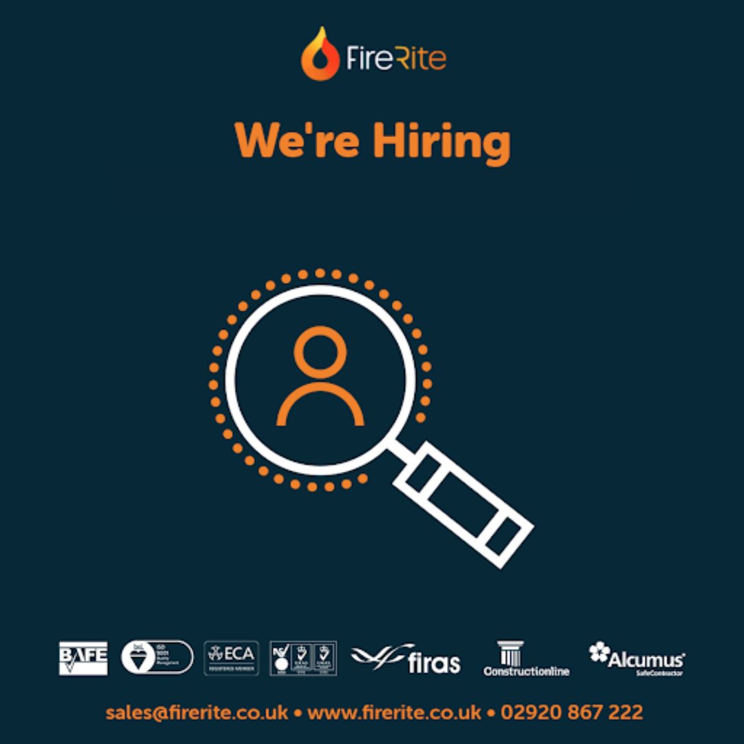 FireRiteUK's tweet photo. Due to winning several large contracts and growth at FireRite, we have amazing opportunities for several Fire Alarm Engineers to join us.
https://t.co/VncBObhyNZ
#jobsinwales #firealarmengineer #careerinfire #jobs #specialistjobs #firecompliance #passivefire https://t.co/sjZjyXspFm