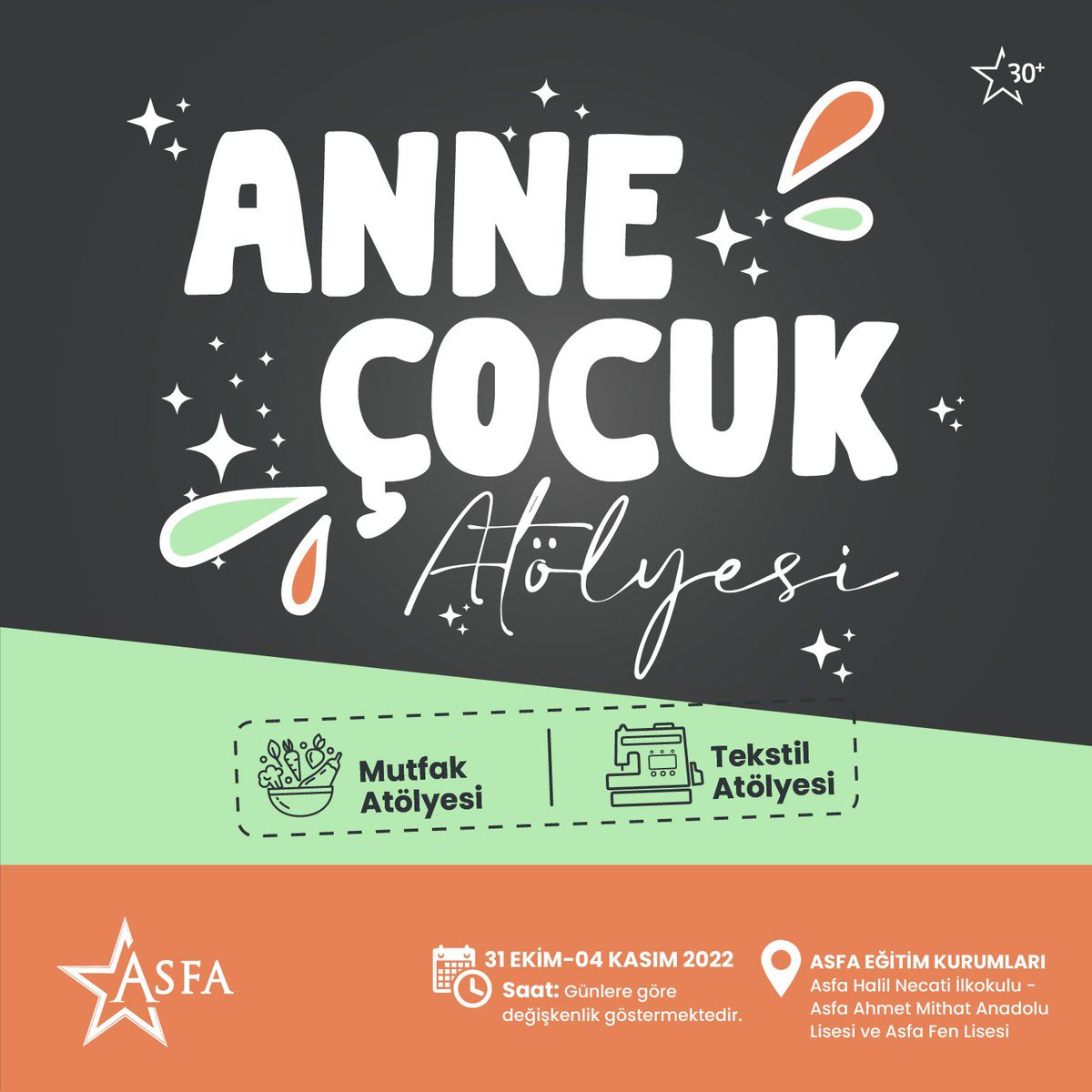 AsfaKoleji's tweet photo. Anne-Çocuk Atölyelerimiz başlıyor! İlkokulumuzda "Deneyim Atölyeleri" için hazırlıklarımız devam ediyor. Çocuklarımız anneleriyle birlikte başarmanın gücünü, paylaşmanın ve iş birliği içerisinde olmanın önemini deneyimleyecek.
Bir araya geleceğimiz günü heyecanla bekliyoruz! https://t.co/uR5fowMw7i