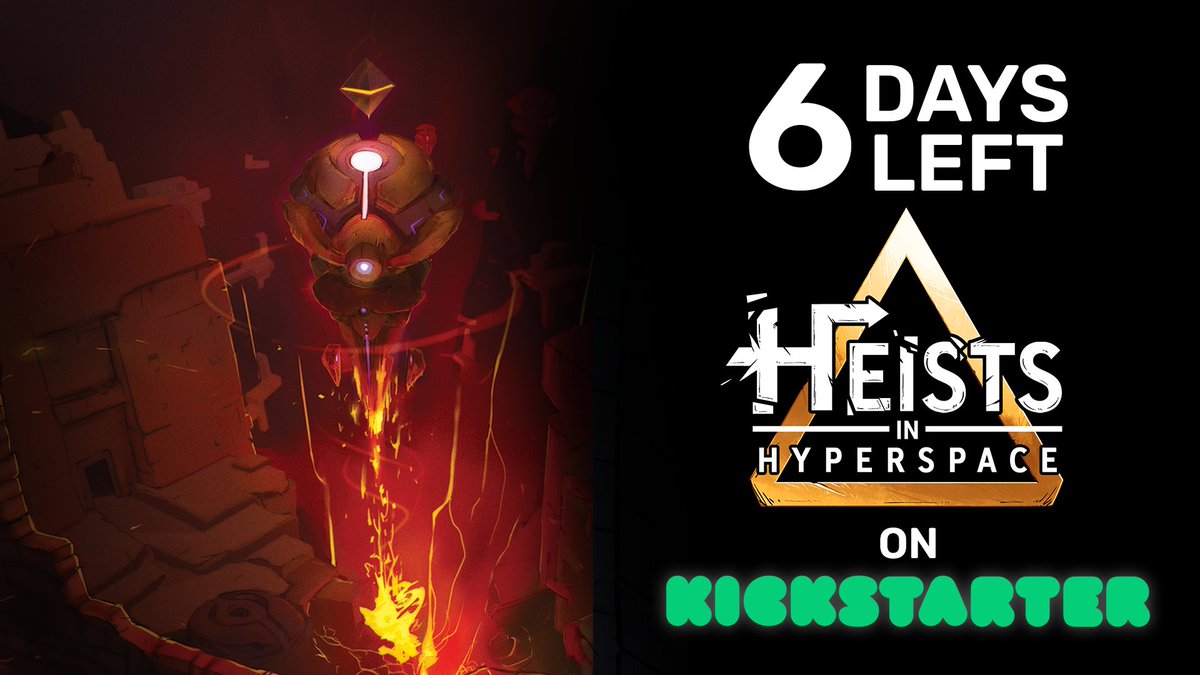timeloopgames's tweet photo. 6 days left for our campaign!

We need all the support we can get - pledge today to get a copy of the game!

https://t.co/73k8xJZXDC

🔸#HeistsInHyperspace #boardgames #cardgames
#kickstarter #crowdfundingcampaign https://t.co/HIMU3G3YRQ