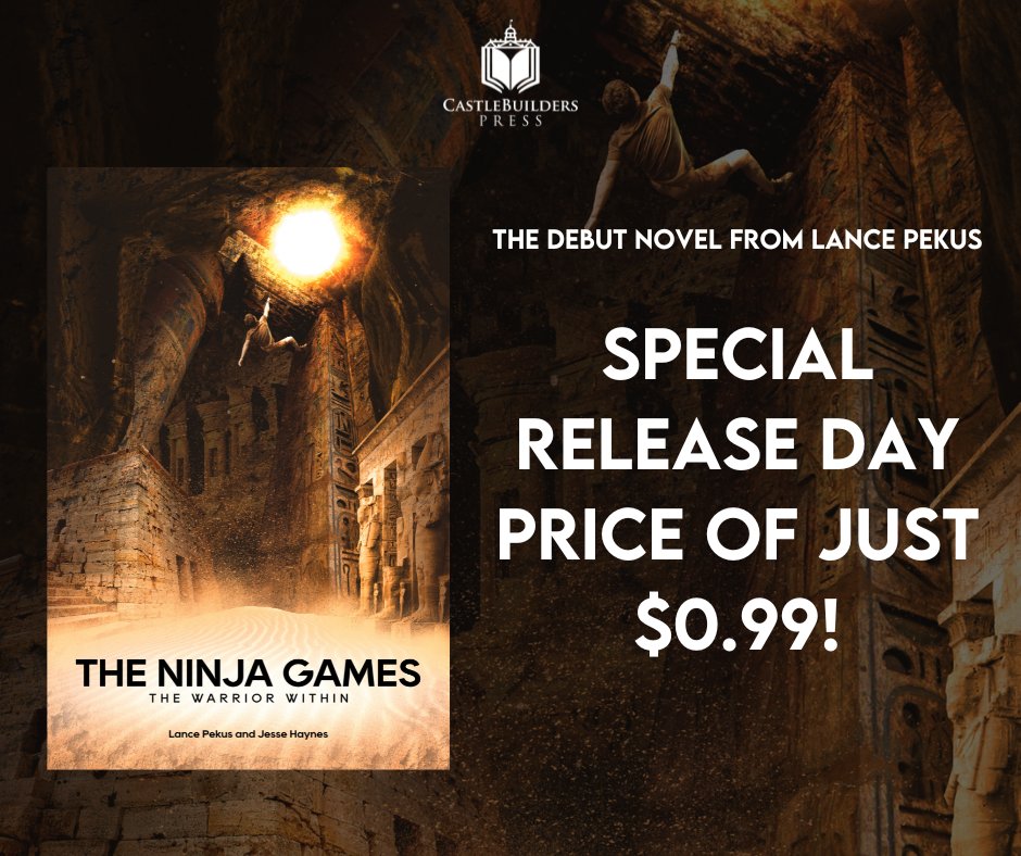 CastleBuildersP's tweet photo. Today's the day!!! THE WARRIOR WITHIN by @lancepekus and Jesse Haynes is out in the world and to help celebrate, for today only we're marking the ebook down to just $.99! 

Get your copy here: The Ninja Games: The Warrior Within https://t.co/vvycQtFUvd https://t.co/VN3kZLe9s8