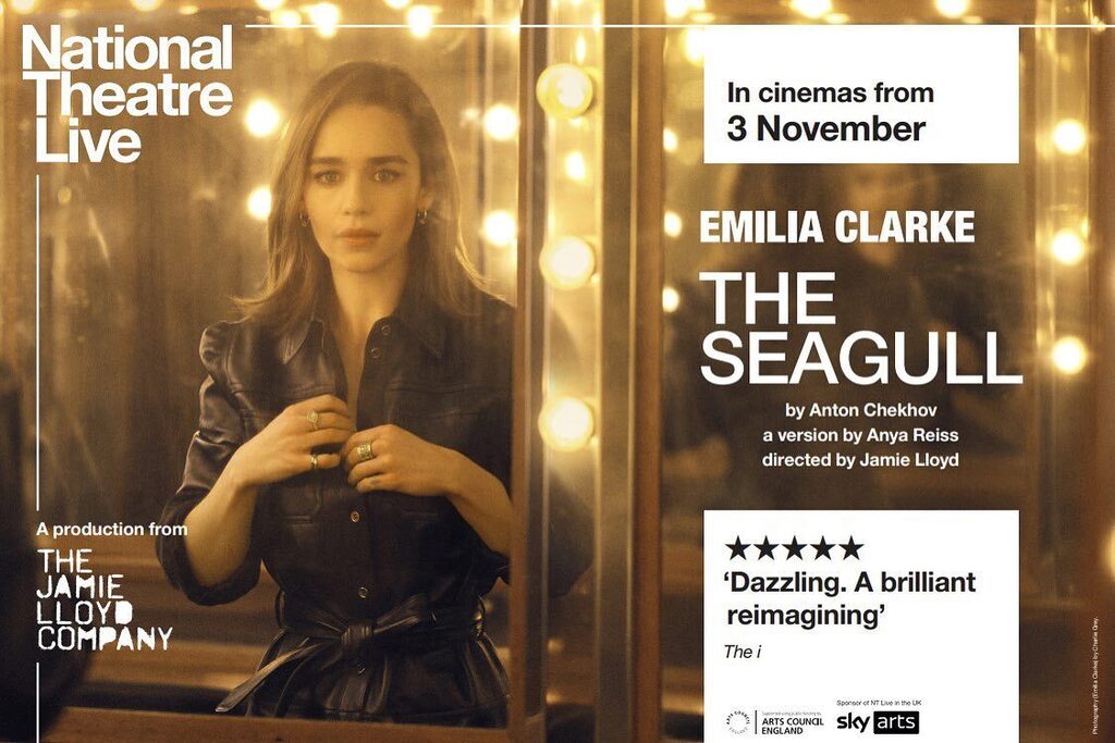 St Mawes Hotel (@thestmaweshotel) on Twitter photo LIVE THEATRE 🎭
On Thursday 3rd November we are broadcasting The Seagull in the <a href="/hidden_cinema/">hiddencinema</a> live from London’s West End.
Starring Emilia Clarke making her debut in this 21st century retelling of Anton Chekhov’s tale of love and loneliness.
.
.
@na… instagr.am/p/CkQOW94L4b4/ LIVE THEATRE 🎭
On Thursday 3rd November we are broadcasting The Seagull in the <a href="/hidden_cinema/">hiddencinema</a> live from London’s West End.
Starring Emilia Clarke making her debut in this 21st century retelling of Anton Chekhov’s tale of love and loneliness.
.
.
@na… instagr.am/p/CkQOW94L4b4/