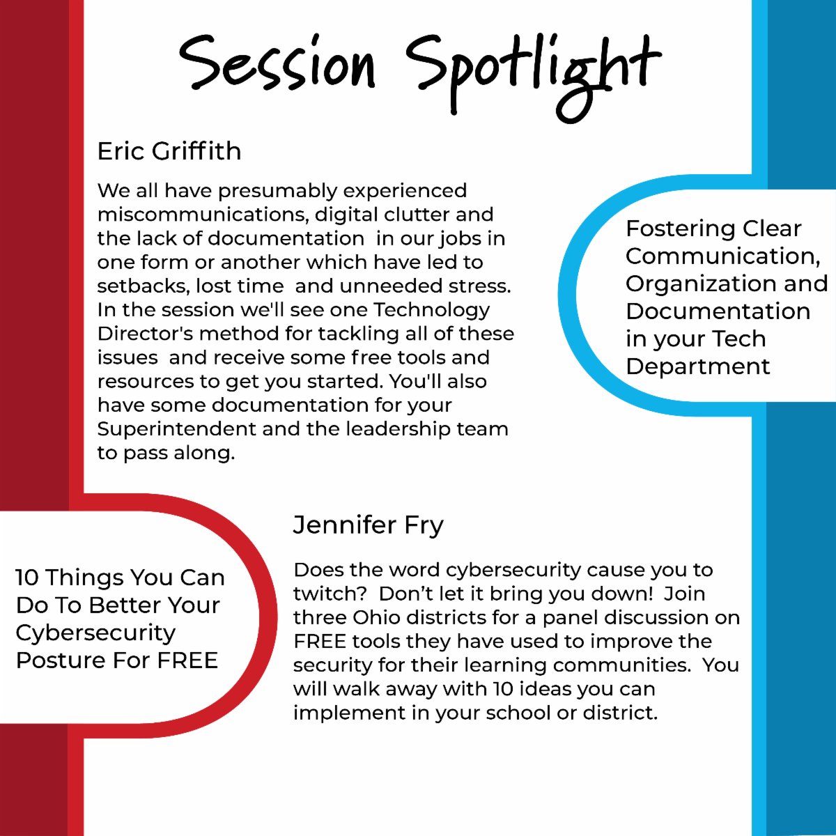 Session Spotlight! Don't miss the sessions at the Learn21 Ohio CoSN/ISTE Conference!
bit.ly/L21Conf
#OhioCoSN #L21Conf