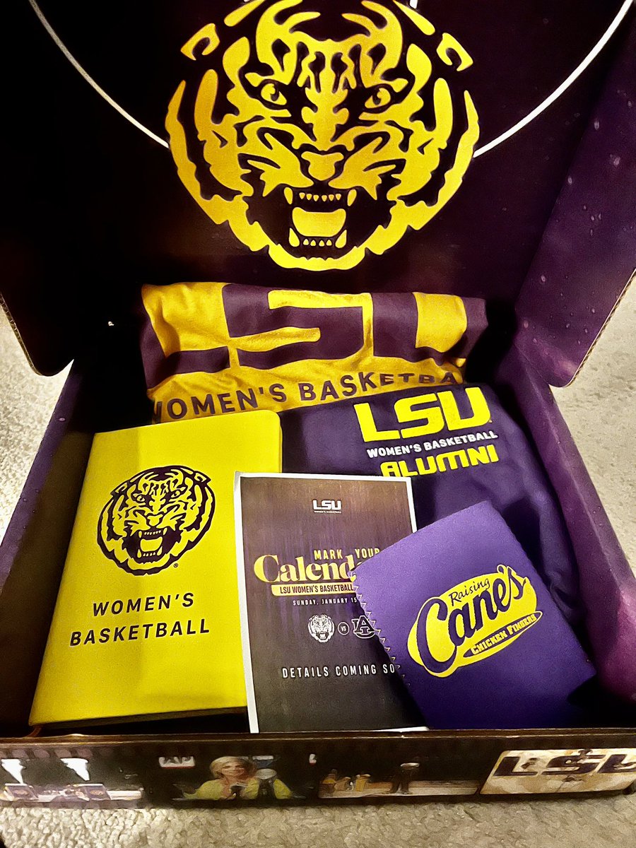 When that LSU drip arrives…Let’s Geaux Tigers! Thanks @LSUwbkb #LSUAlumni #ItsGeauxTime
