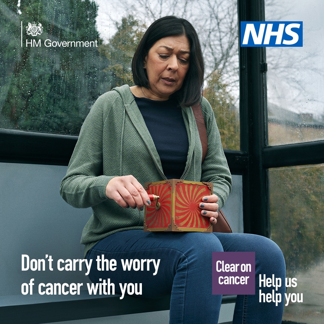 If something in your body doesn’t feel right, don’t carry the worry of cancer with you. Tests could put your mind at rest. Until you find out, you can’t rule it out. Contact your GP practice. orlo.uk/xufB8
