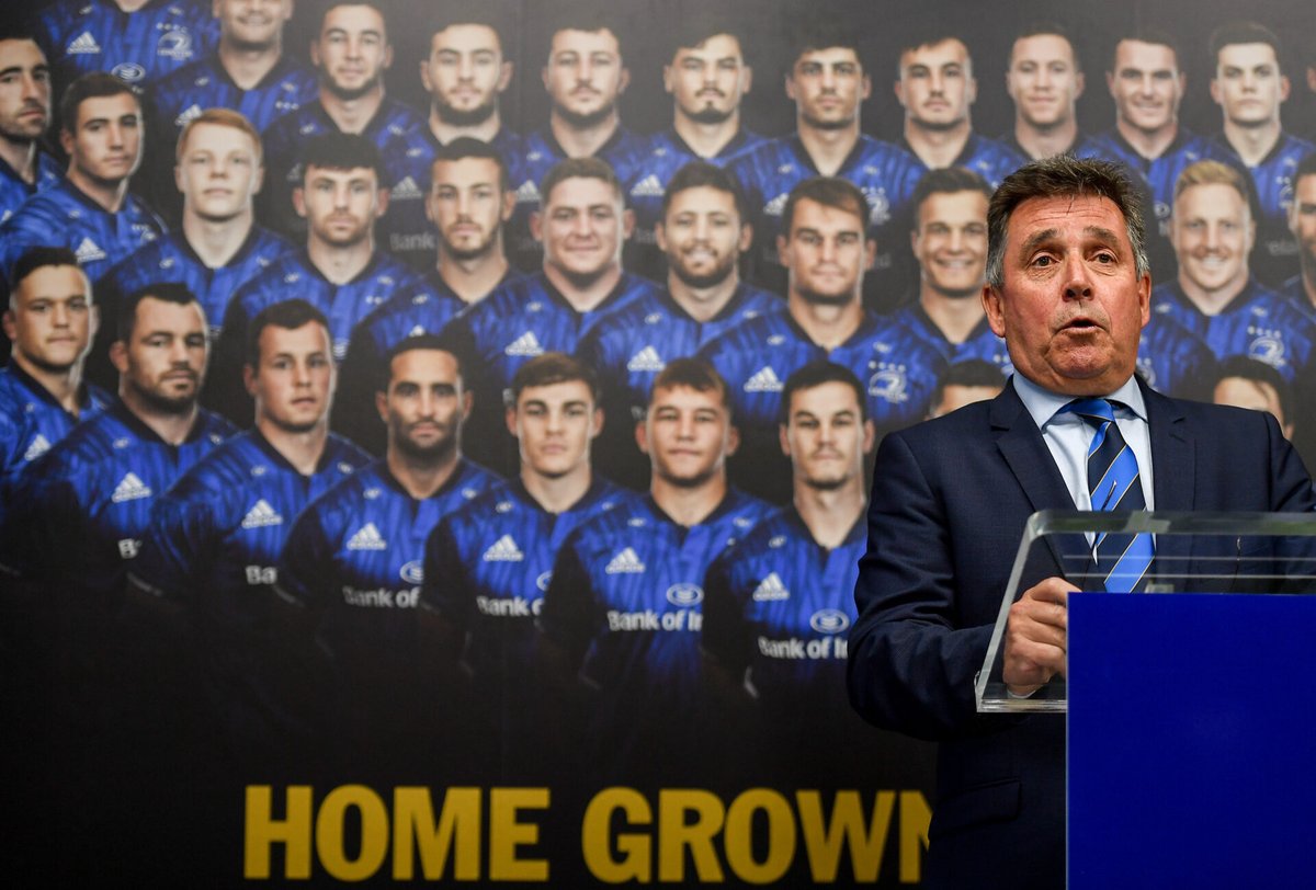 leinsterrugby's tweet photo. 𝗠𝗶𝗰𝗸 𝗗𝗮𝘄𝘀𝗼𝗻 - 𝗔 𝗰𝗲𝗹𝗲𝗯𝗿𝗮𝘁𝗶𝗼𝗻!

Today, the curtain will be formally drawn on a brilliant career as Mick Dawson oversees his last game as CEO.

Read tributes from those who have worked closest to Mick here 👉 https://t.co/Wsza2xrGYN

#FromTheGroundUp https://t.co/1Pf8yDbvjF
