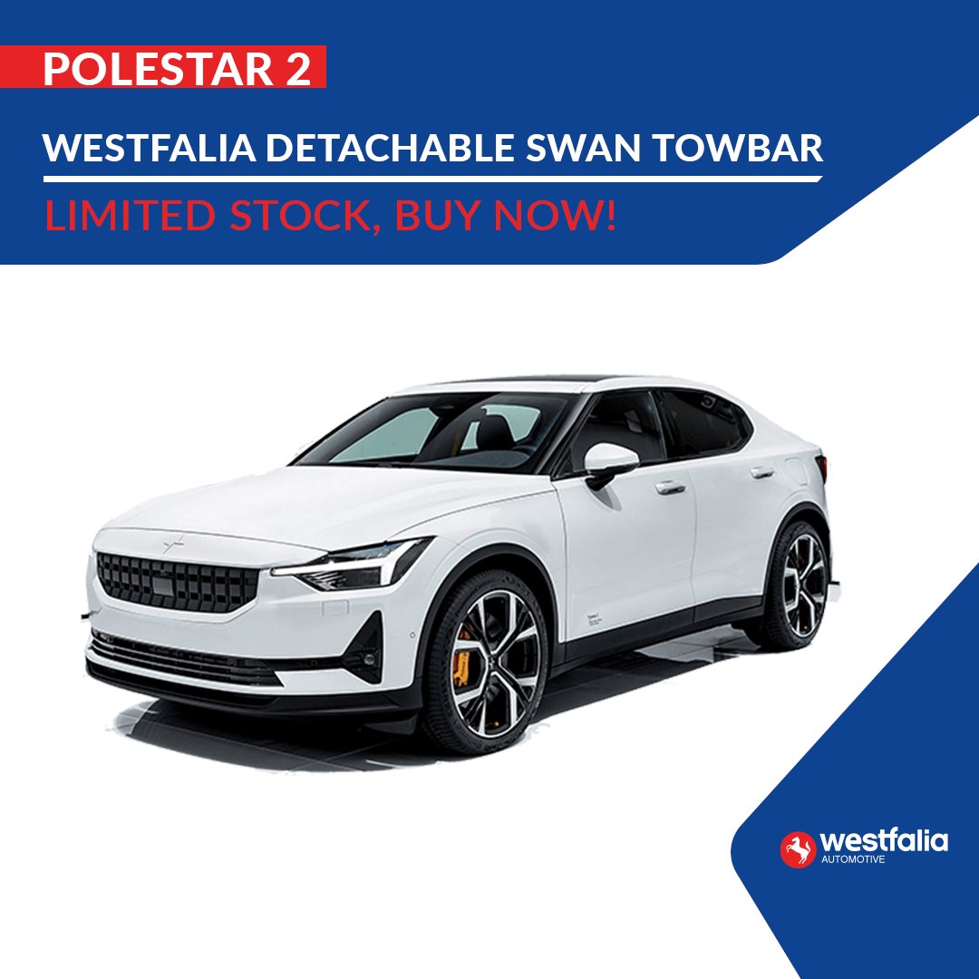 Newly Developed #Towbar for Polestar 2 (2020-)   🥳

Available as Detachable Swan Neck from Westfalia-Automotive.

Trade Customers Only: tz.witter-towbars.co.uk

Available Part Numbers:
✅320 187 600001

⚠️Limited Stock
🔥Fast UK Next Day Delivery

#polestar #caravanlife