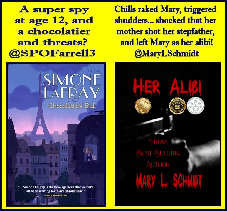 A twelve-year-old spy following in the footsteps of her mom? A young woman who became a alibi for her mother in the most devious fashion? #BooksWorthReading @SPOFarrell3 @MaryLSchmidt #espionage