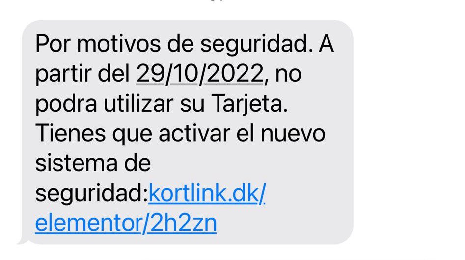 MargaNV's tweet photo. ¡¡Atención !! ⚠️enviado a través del canal oficial de SMS de #CaixaBank, donde siempre había recibido #códigos de #autorización por lo que todo apunta a que es oficial. Horas para contactar y verificar la autenticidad. Se les ha colado #Phising por el #SMSoficial @caixabank https://t.co/9mv00BTcIM