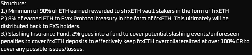 Meanwhile, @samkazemian is proposing 8% of $frxETH revenue distributed to $FXS holders. Using @LidoFinance numbers: 6m $ETH staked 5% Average Yield For Every 1M $frxETH staked, 4000 $ETH is distributed to $FXS holders per year. Probably Nothing.