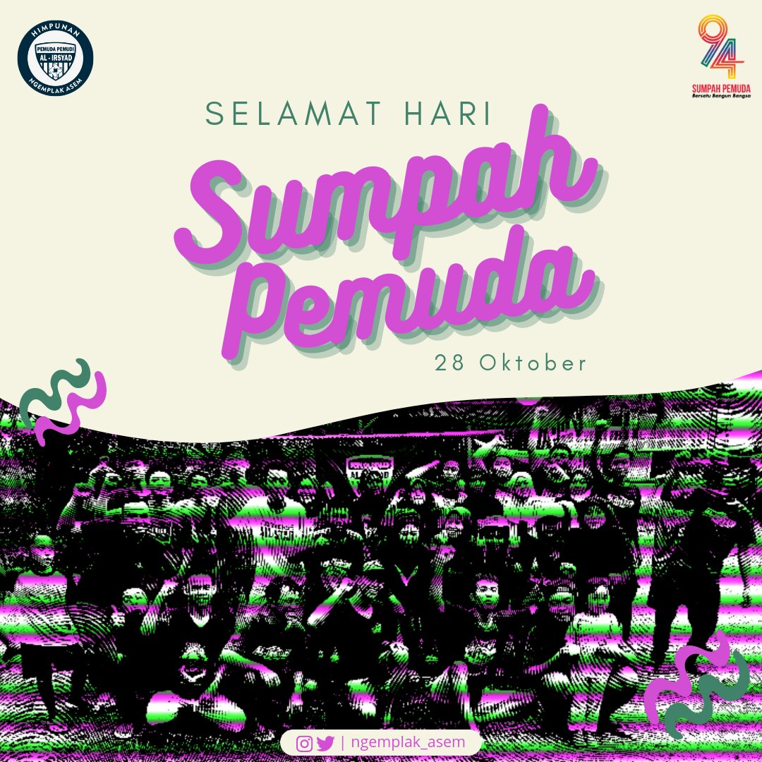 ngemplak_asem's tweet photo. Selamat Hari Sumpah Pemuda, semuanya!
Semoga kita dapat menjadi generasi penerus bangsa yang dapat dibanggakan ✨

#SumpahPemuda
#Sumpahpemuda2022 
#BersatuBangunBangsa https://t.co/l6CyICUEek